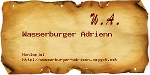 Wasserburger Adrienn névjegykártya