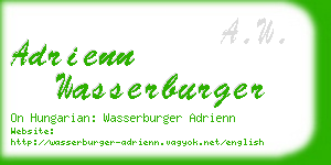 adrienn wasserburger business card